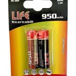 BATTERIA NI-MH AA     950mAh BL.2 LIFE PREZZO PER BLISTE